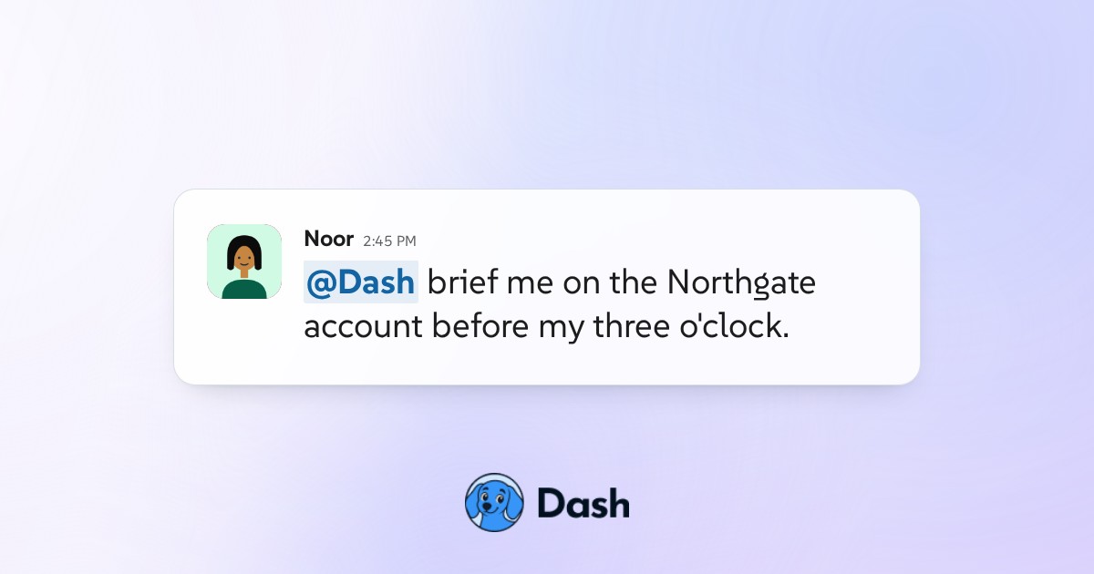 The account, before the call.