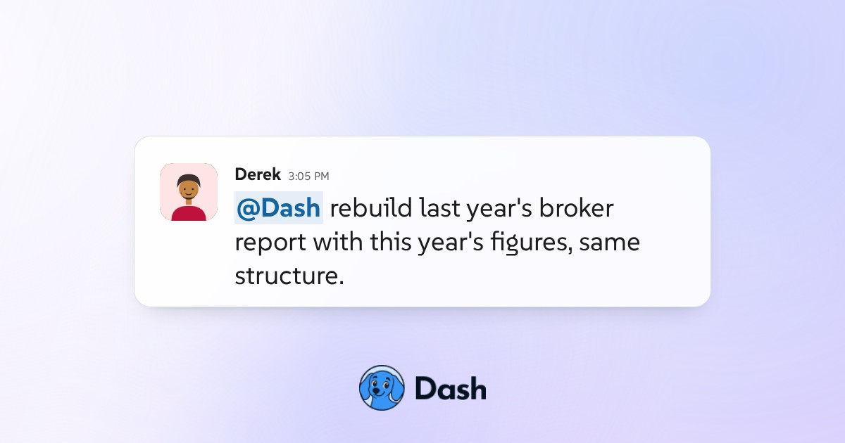 Last year's report, rebuilt.